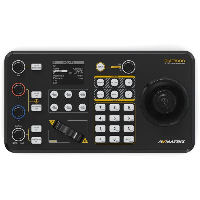 AVMATRIX Professional IP & Serial PTZ Camera Joystick Controller PKC3000