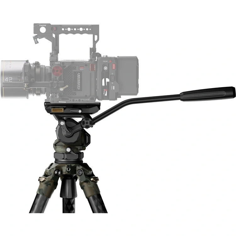 Tilta 75mm Cine Fluid Head with 3-Stage Carbon Fiber Tripod Legs (17.6 lb Load, Forest Camo)