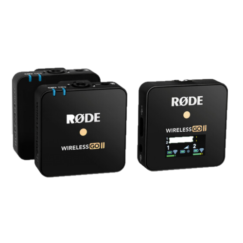 Rode Wireless GO II 2-Person Compact Digital Wireless Omni Lavalier Microphone System/Recorder Kit