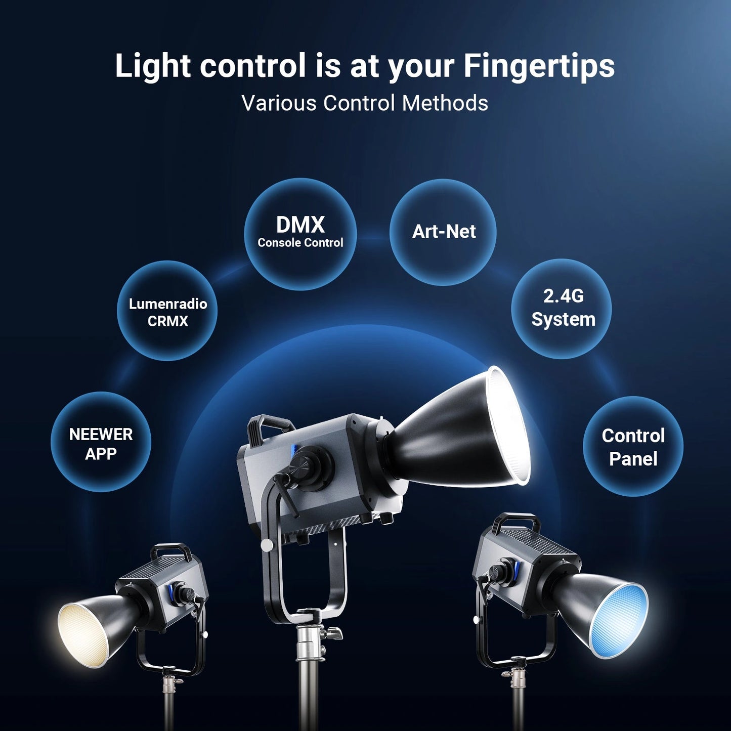 NEEWER AS1200B 1200W Output Bi-Color COB LED Studio Video Light