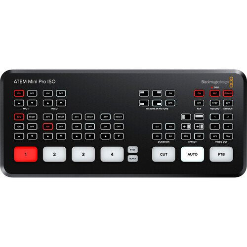 Blackmagic Design ATEM Mini Pro ISO HDMI Live Stream Switcher -SWATEMMINIBPRISO