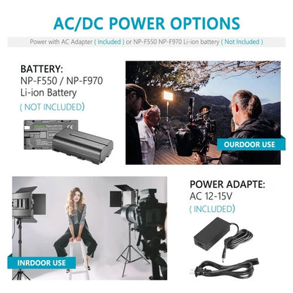 Neewer Professional Dimmable Bi-Color LED Video Light