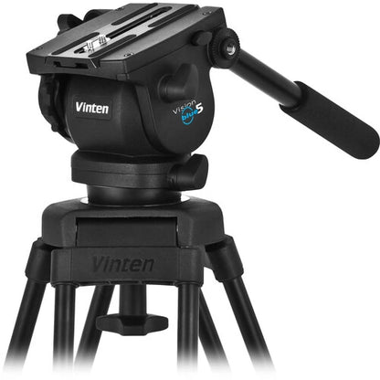 Vinten System Vision blue5 Head with Flowtech 75 Carbon Fiber Tripod, Mid-Level Spreader, and Rubber Feet