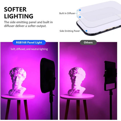 Neewer RGB168 LED Light Panel (Black, 2-Light Kit)