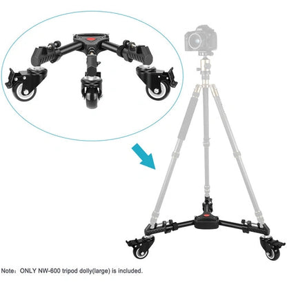 Neewer NW-600 Heavy-Duty Tripod Dolly (Large)