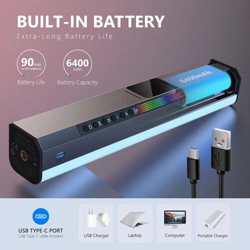 Neewer RGB1 Magnetic Handheld LED Light Stick (Rose Gold, 9.8")