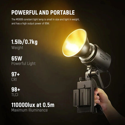 Neewer MS60B Bi-Color LED Monolight (Silver)