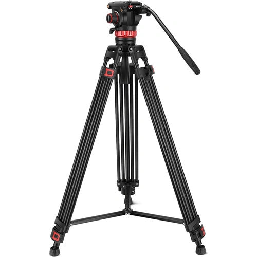 Neewer TP75 74" Pro Video Aluminum Tripod with Fluid Head