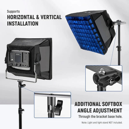 Neewer Softbox Diffuser with Grid for RGB660 PRO LED Light Panel