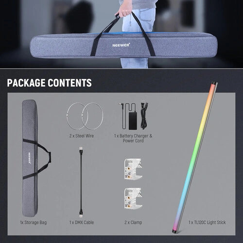 Neewer TL120C RGB LED Tube Light (4')