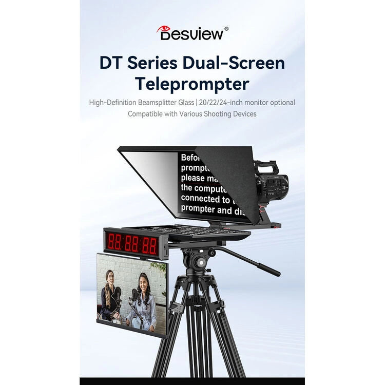 Desview DT20-MS HDMI/3G-SDI Teleprompter with 20" High-Bright Monitor