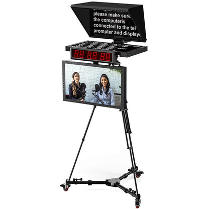 Desview DT20-M Dual-Screen HDMI/3G-SDI High-Bright Teleprompter (20")