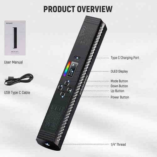 Neewer TL21C RGB Magnetic Light Wand (9")