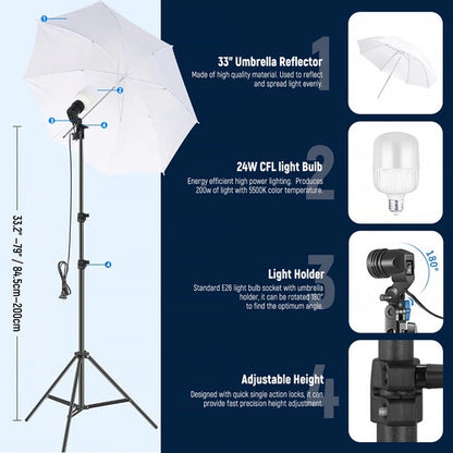 Neewer NK102 Studio Photography Light Kit