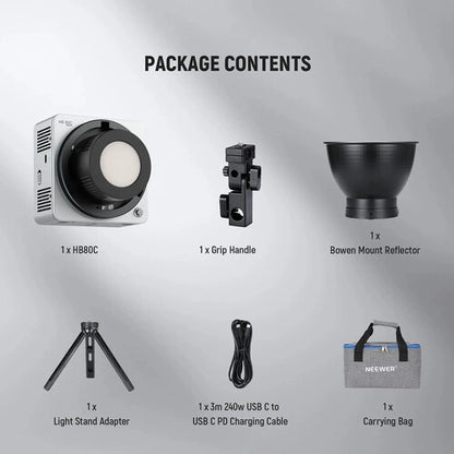 Neewer HB80C RGBWW Mini LED Monolight (Basic Kit)