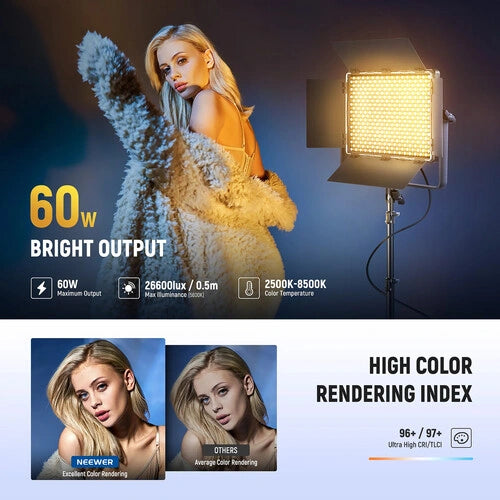 Neewer PL60B Bi-Color LED Light Panel