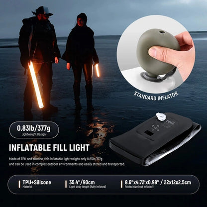 Neewer Basics GC30C Handheld Inflatable RGB LED Fill Light (35")