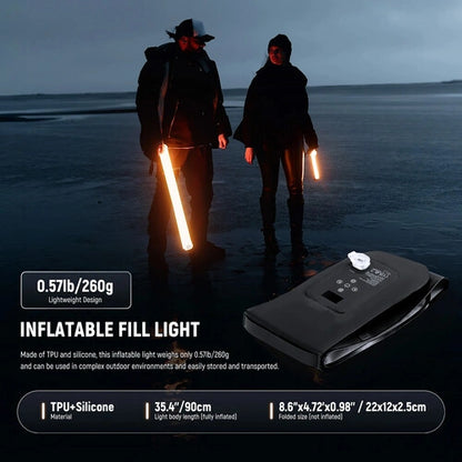 Neewer Basics GC21B Handheld Inflatable Bi-Color LED Fill Light (35")