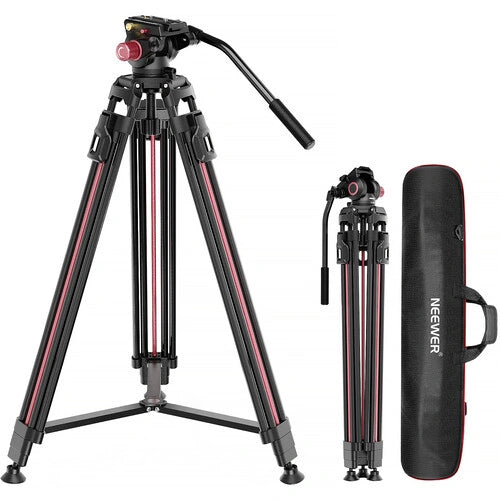 Neewer LL38 Professional Video Tripod with Fluid Head