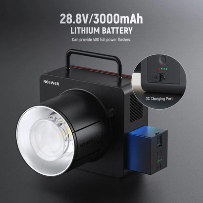 NEEWER Q6 600Ws 2.4G TTL HSS Outdoor Studio Flash