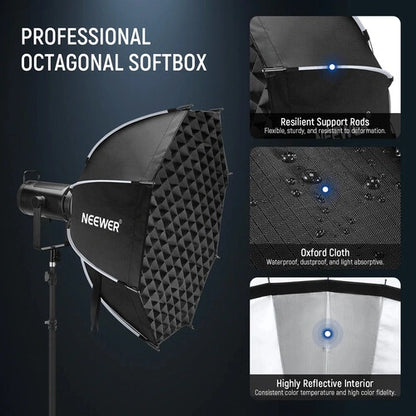 Neewer NS92P Quick Release Octagonal Softbox with Grid (35.4")