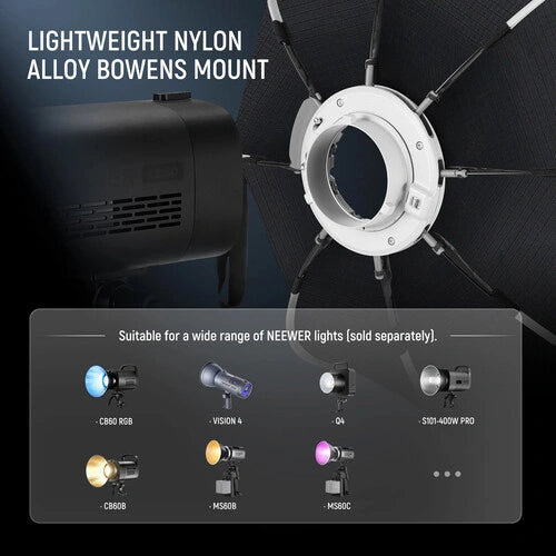 Neewer NS92P Quick Release Octagonal Softbox with Grid (35.4")
