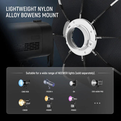 Neewer NS92P Quick Release Octagonal Softbox with Grid (35.4")