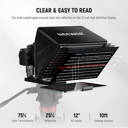 Neewer BASICS X12B Tablet Teleprompter