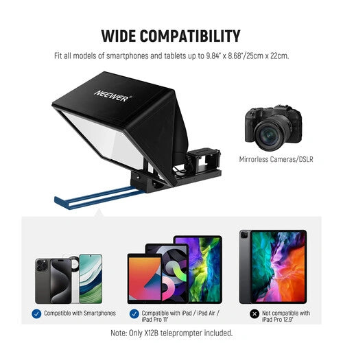 Neewer BASICS X12B Tablet Teleprompter