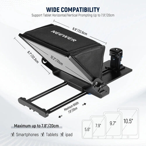 Neewer X12II Tablet Teleprompter