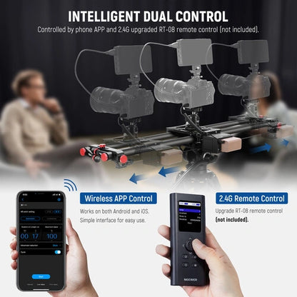 Neewer ER1-80 Motorized Wireless Carbon Fiber Camera Slider (31.5")