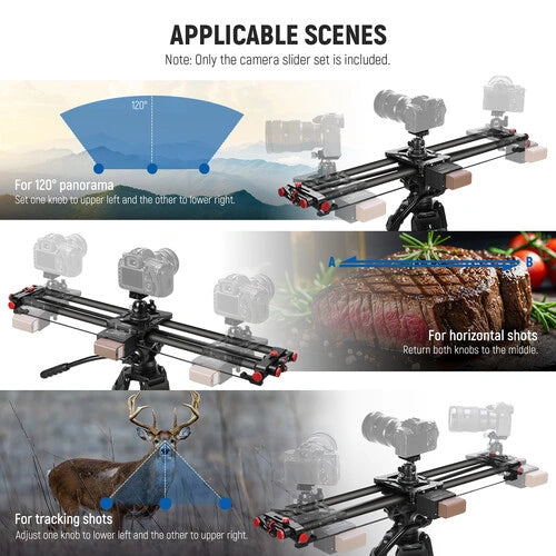 Neewer ER1-80 Motorized Wireless Carbon Fiber Camera Slider (31.5")