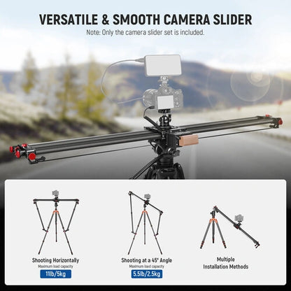 Neewer ER1-120 Motorized Wireless Carbon Fiber Camera Slider (47.2")