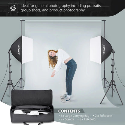 Neewer 700W Photography Softbox Lighting Kit