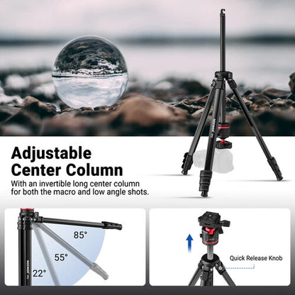 Neewer BASICS TP12 Aluminum Tripod with Ball Head (66.5")