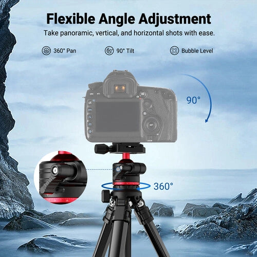 Neewer BASICS TP12 Aluminum Tripod with Ball Head (66.5")