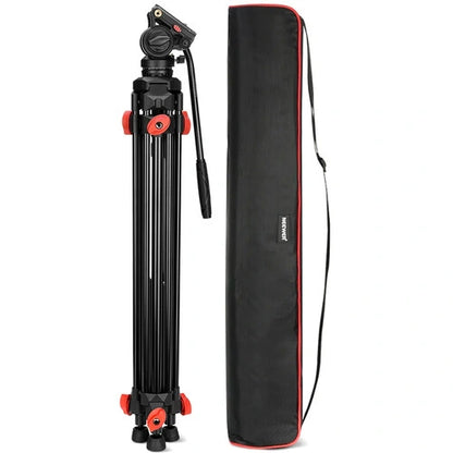 Neewer TP73 65" Aluminum Video Tripod with Fluid Head