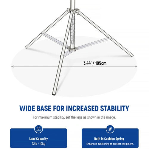 Neewer ST-280SS Stainless Steel Light Stand (2-Pack)