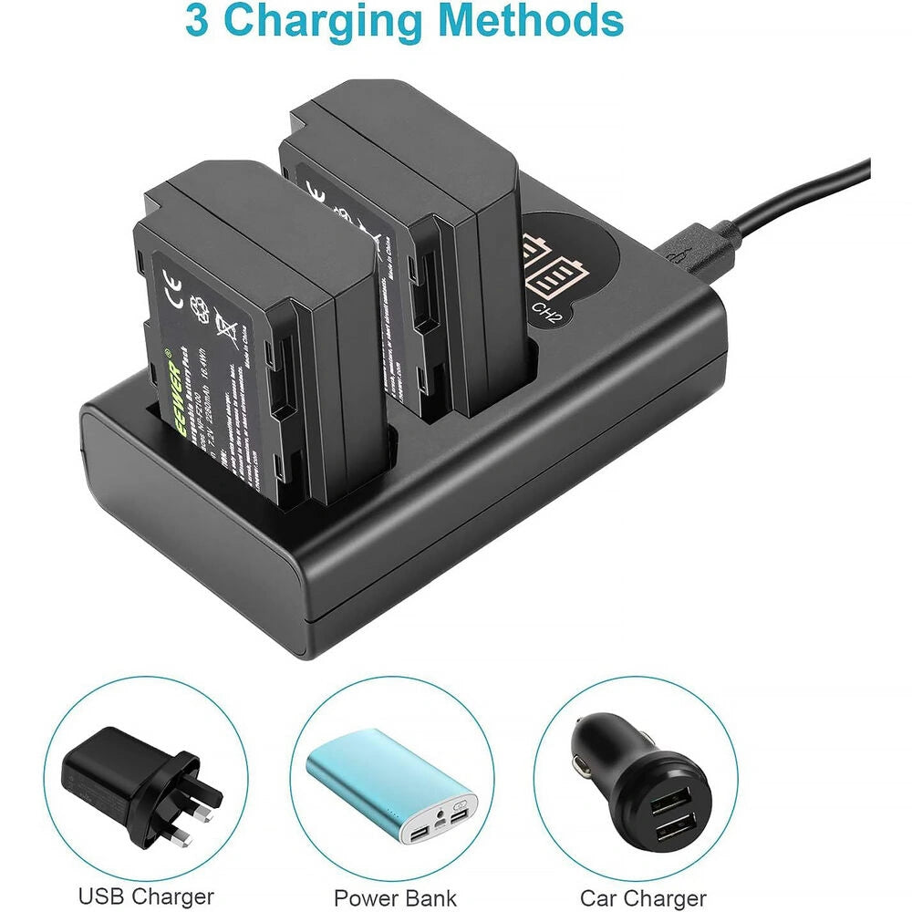 Neewer NP-FZ100 Dual Battery and Dual Charger Kit