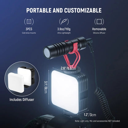 Neewer RGB61 Magnetic Cold Shoe RGB LED Video Light