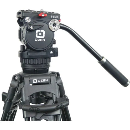 OZEN OZ-5CF2S Agile 5S S-Loc 75mm Fluid Head & 2-Stage Carbon Fiber Tripod System