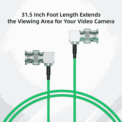 Accsoon XC-BNC-SDI-80-GR SDI Cable (80cm, Green) – High-Speed 3G/6G/12G SDI Video Transmission for Cameras, Monitors & Broadcast Gear