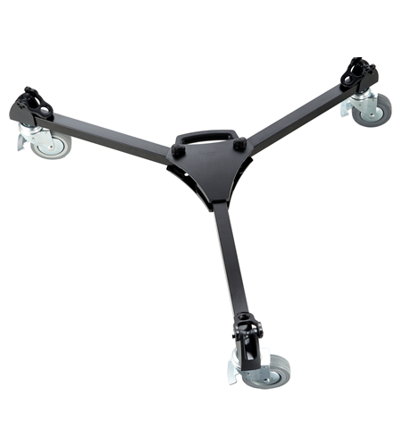Libec LX10 Studio Two-Stage Aluminum Tripod System and H65B Head with Dual Pan Handles and Spreader Dolly