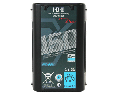IDX System Technology DUO-C150P 145Wh High-Load Li-Ion V-Mount Battery