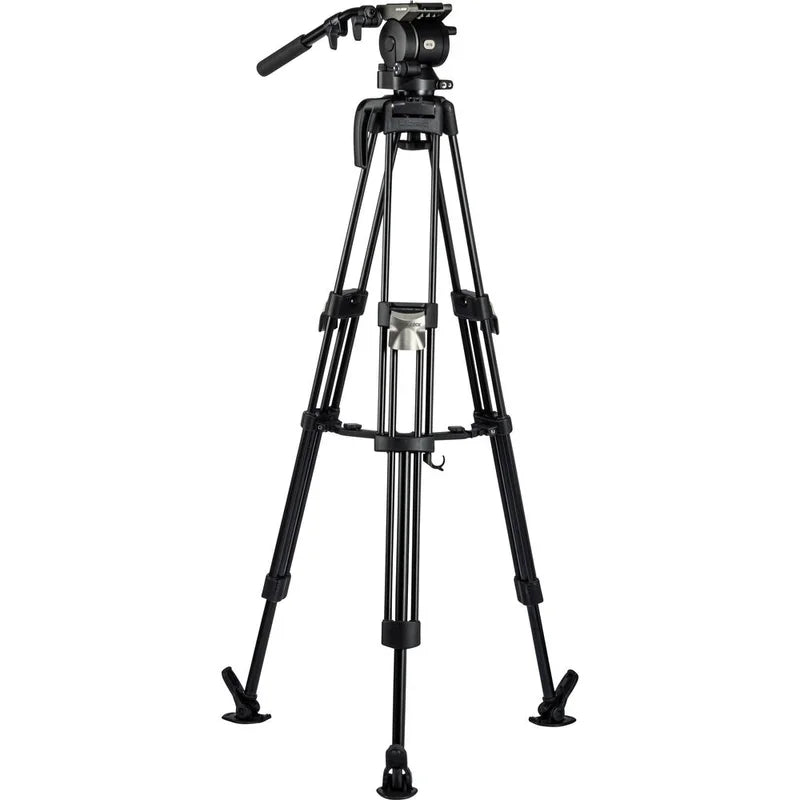 Libec HS-150MQ Tripod System with H15 Head, Mid-Level Spreader, Rubber Feet & Case