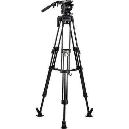 Libec HS-150MQ Tripod System with H15 Head, Mid-Level Spreader, Rubber Feet & Case