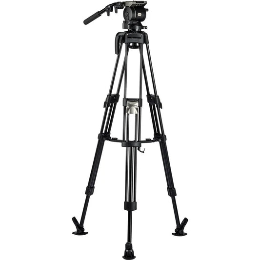Libec HS-150MQ Tripod System with H15 Head, Mid-Level Spreader, Rubber Feet & Case