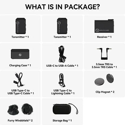 Hollyland LARK MAX Duo 2-Person Wireless Microphone System