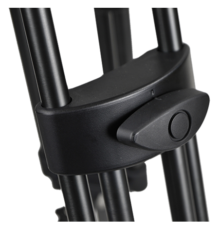 Libec LX10 Studio Two-Stage Aluminum Tripod System and H65B Head with Dual Pan Handles and Spreader Dolly