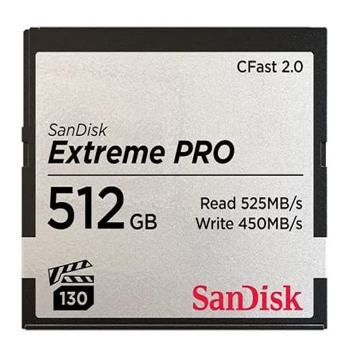 SanDisk Extreme PRO CFAST 2.0 512GB 525MB/s VPG130